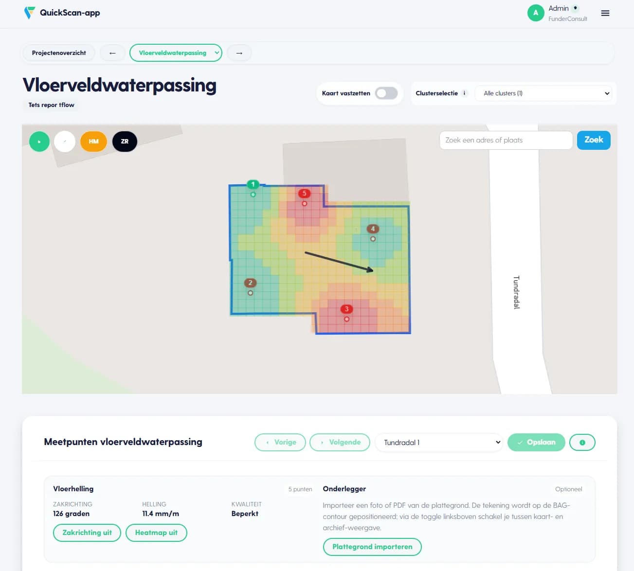 FunderScan — vloerveldwaterpassing