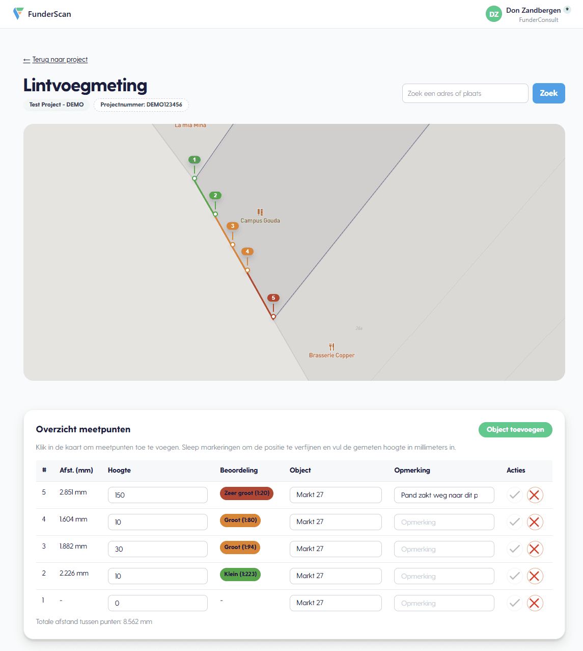 FunderScan lintvoegmeting