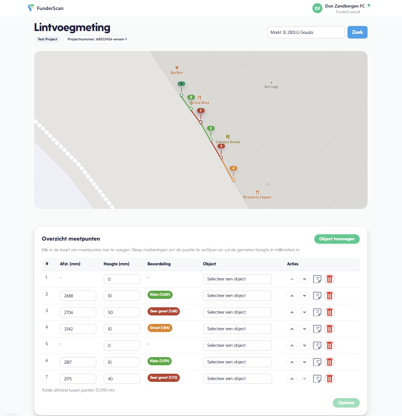 FunderScan lintvoegmeting